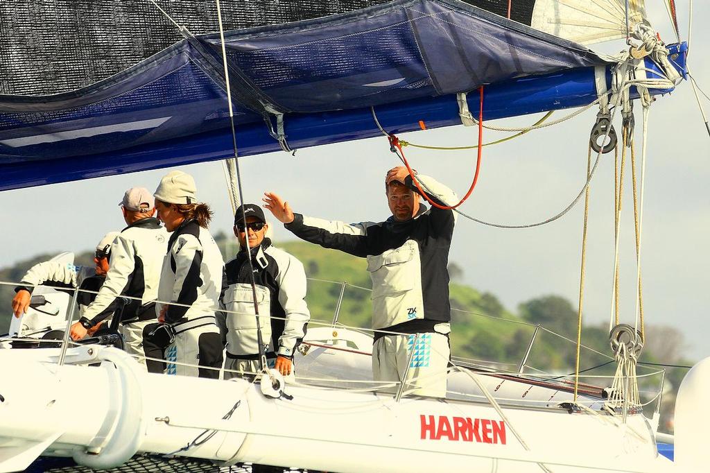 Team Australia (Sean Langman) arrives in Auckland after setting a new Trans-Tasman crossing record of 2days and 17 hours. The ORMA60 trimaran sailed from Sydney to Auckland. Team Australia will line up for the 2013 Coastal Classic  © Richard Gladwell www.photosport.co.nz